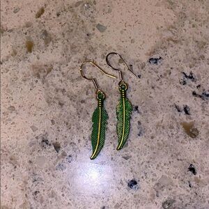 Feather earrings